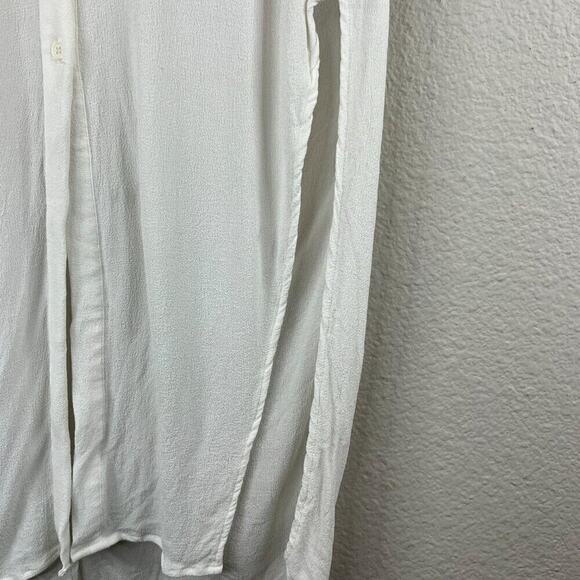 ASTR the Label Womens Paulina White Knotted Blouse Button Up Top Women's Size XS - Picture 6 of 8